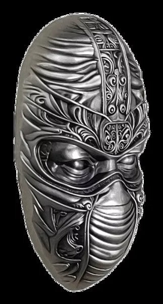 2024 Ninja Mask Shaped 2 oz .999 Silver
