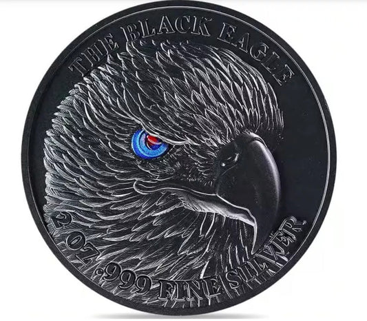 2024 Black Eagle 2 oz .999 Silver Coin