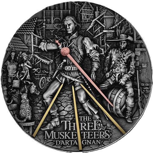 2022 The Three Musketeers 2 oz .999 Silver Coin