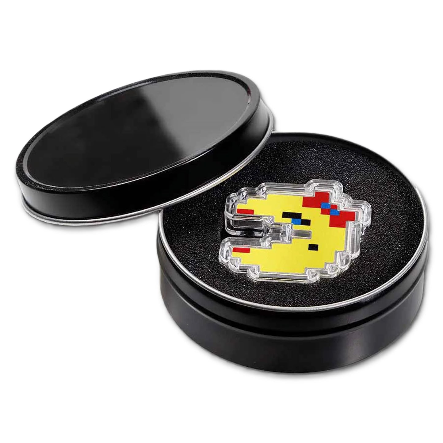 2022 Ms. PAC-MAN™ Colorized Shape 1 oz .999 Silver Coin