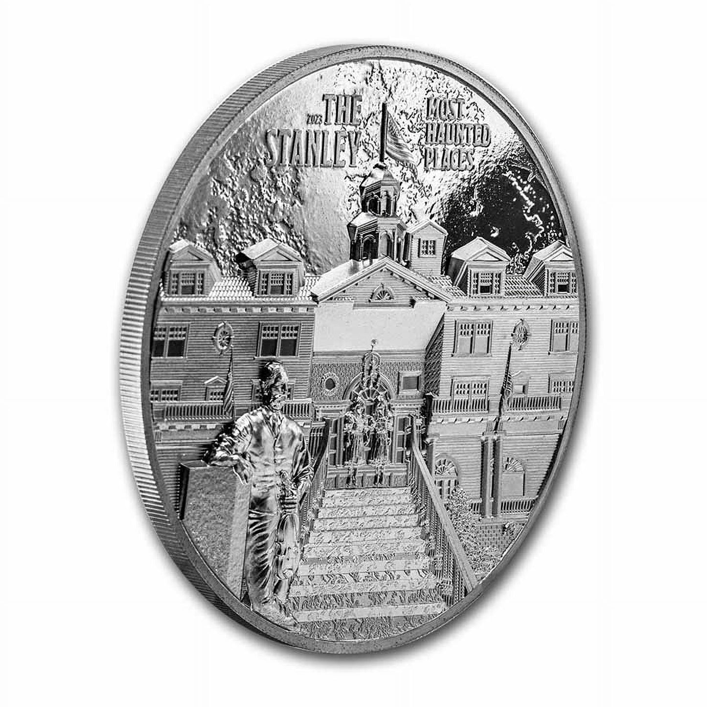 2023 The Stanley Haunted House 2 oz .999 Silver Coin