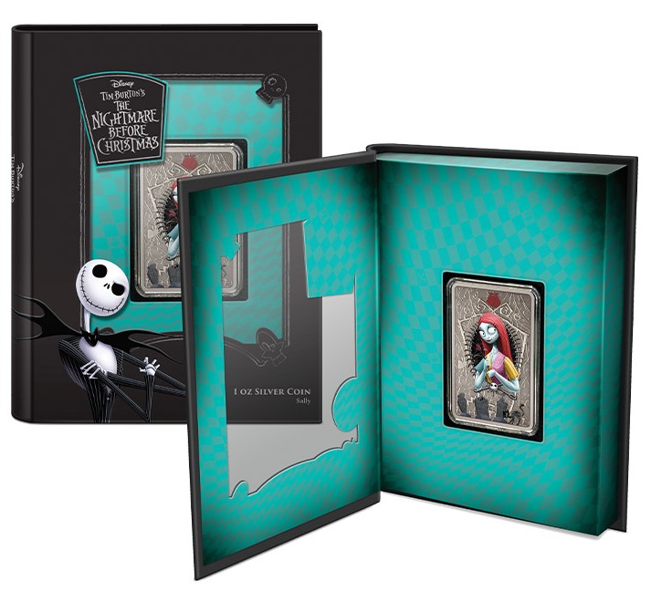 2021 The Nightmare Before Christmas Sally Colorized 1 oz .999 Silver Bar