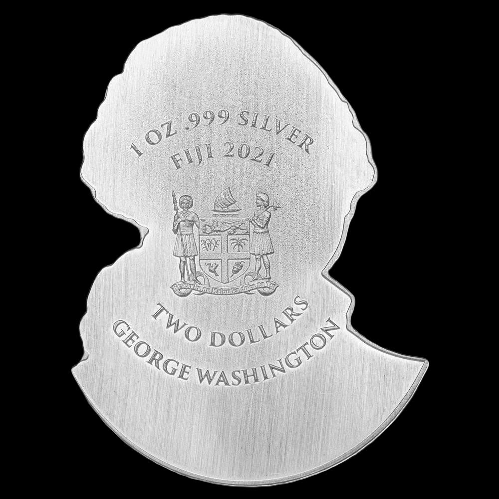 2021 George Washington 3D Ultra High Relief 1 oz .999 Silver Coin