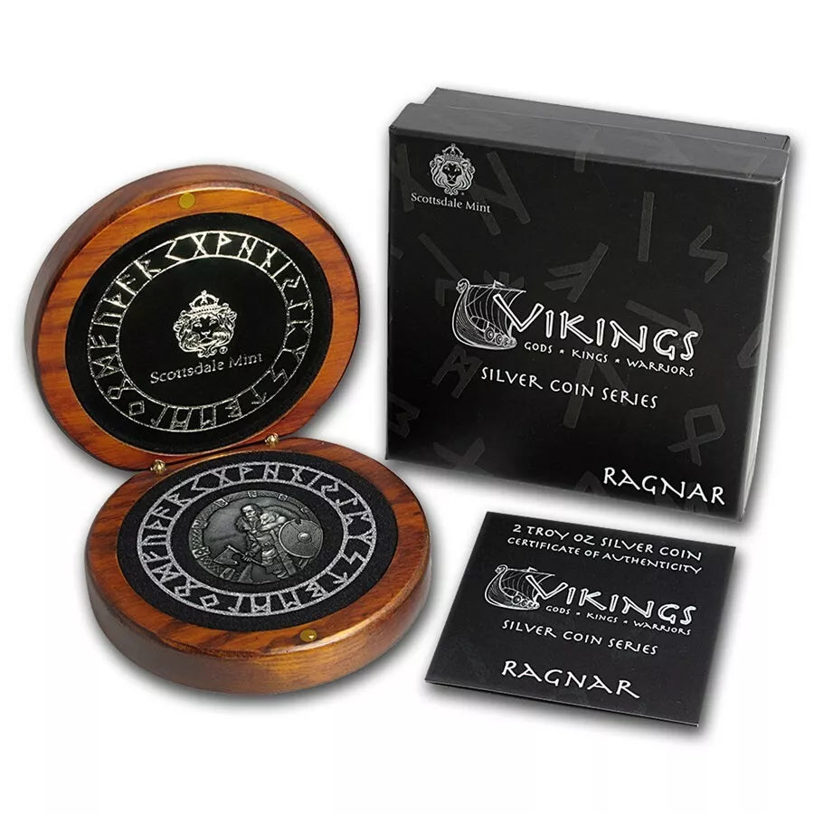 2015 Ragnar Viking Series 2 oz .999 Silver Coin