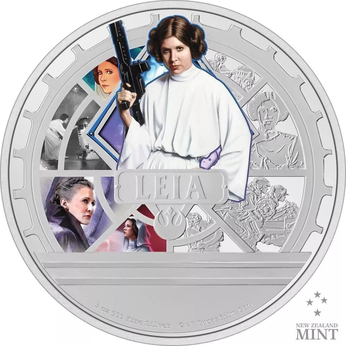 2023 Star Wars Princess Leia 3 oz .999 Silver Coin