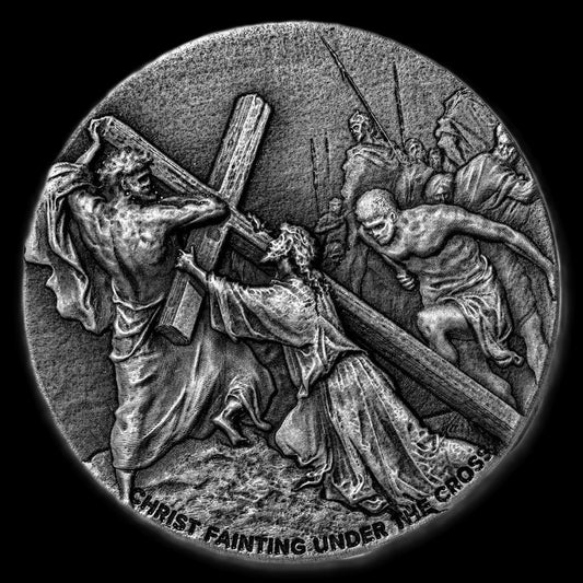 2024 Christ Fainting 2 oz .999 Silver Coin