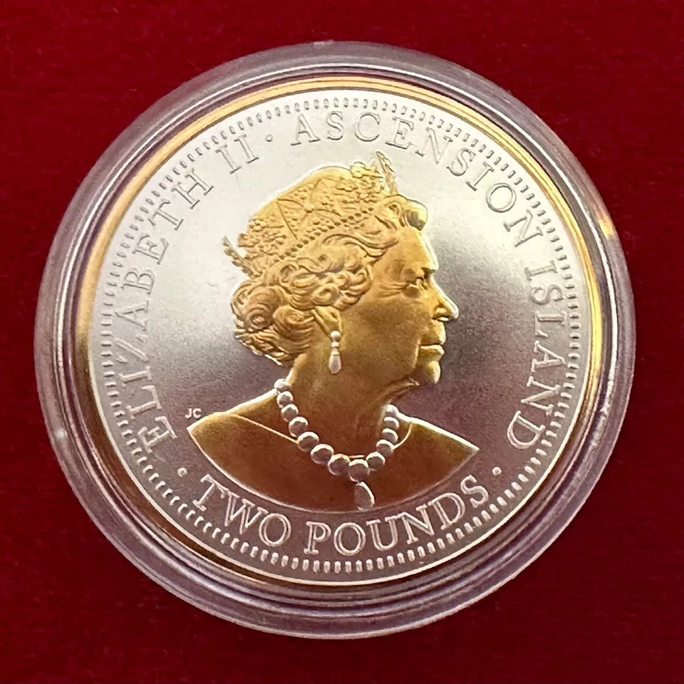 2022 Modern Masters St. George & Dragon 1 oz .999 Silver Coin w/24k Gold Gilding