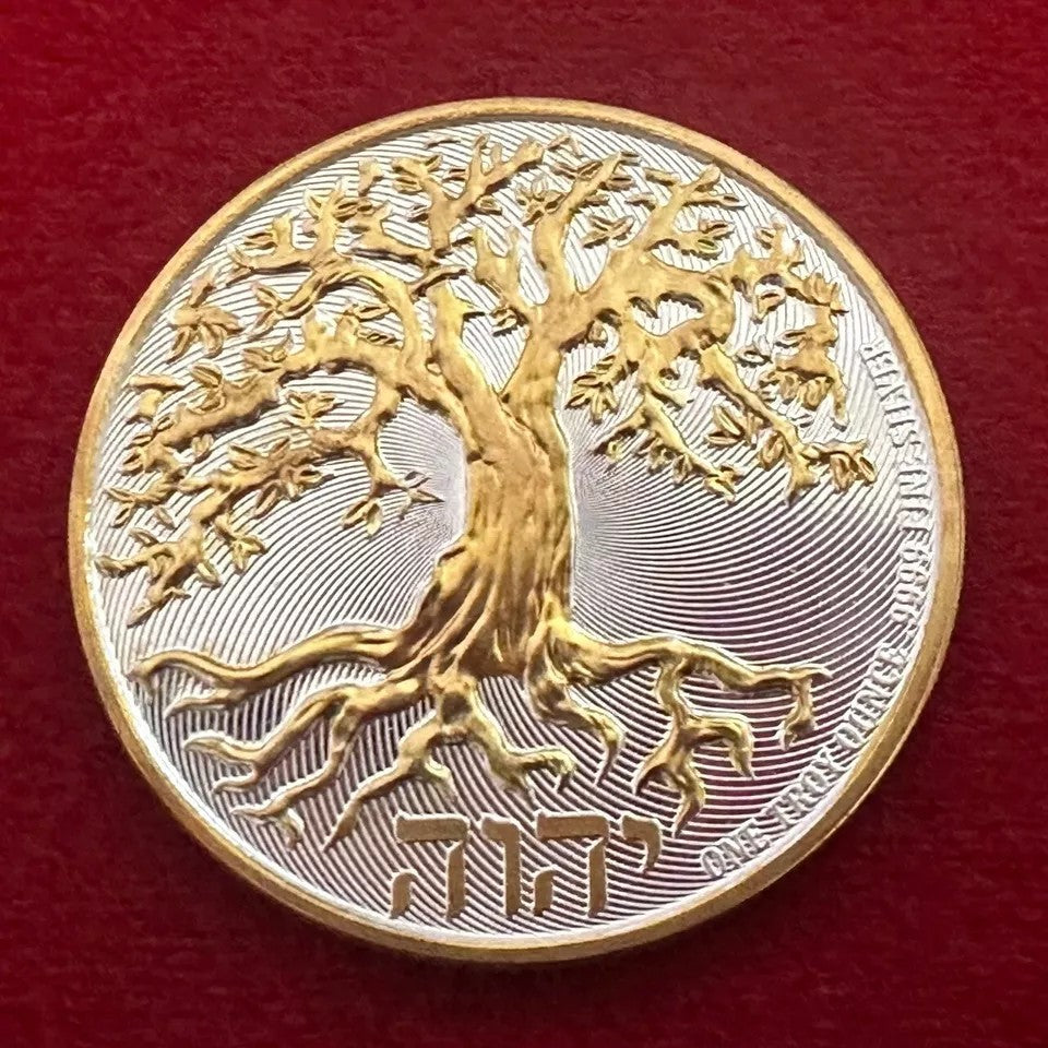 2023 Tree of Life 1 oz .9999 Silver Coin w/24k Gold Gilding