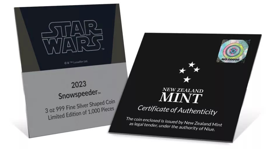2023 Star Wars Snowspeeder 3 oz .999 Silver Piece