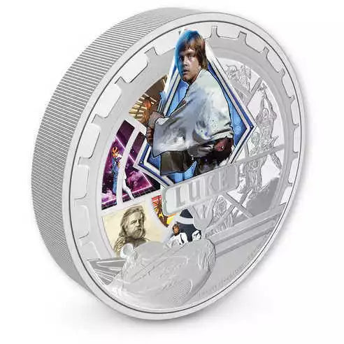 2023 Star Wars Luke Skywalker 3 oz .999 Silver Coin
